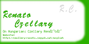 renato czellary business card